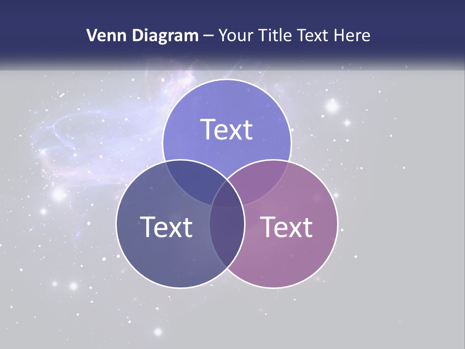 Transparent Nebulae Background PowerPoint Template