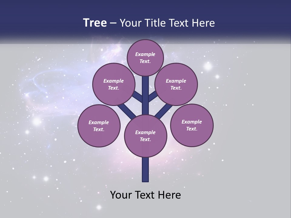 Transparent Nebulae Background PowerPoint Template