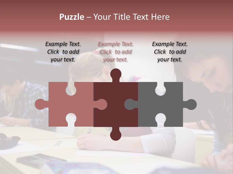 Teamwork Women Beautiful PowerPoint Template