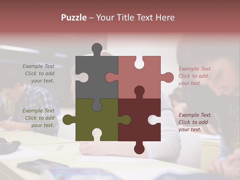 Teamwork Women Beautiful PowerPoint Template