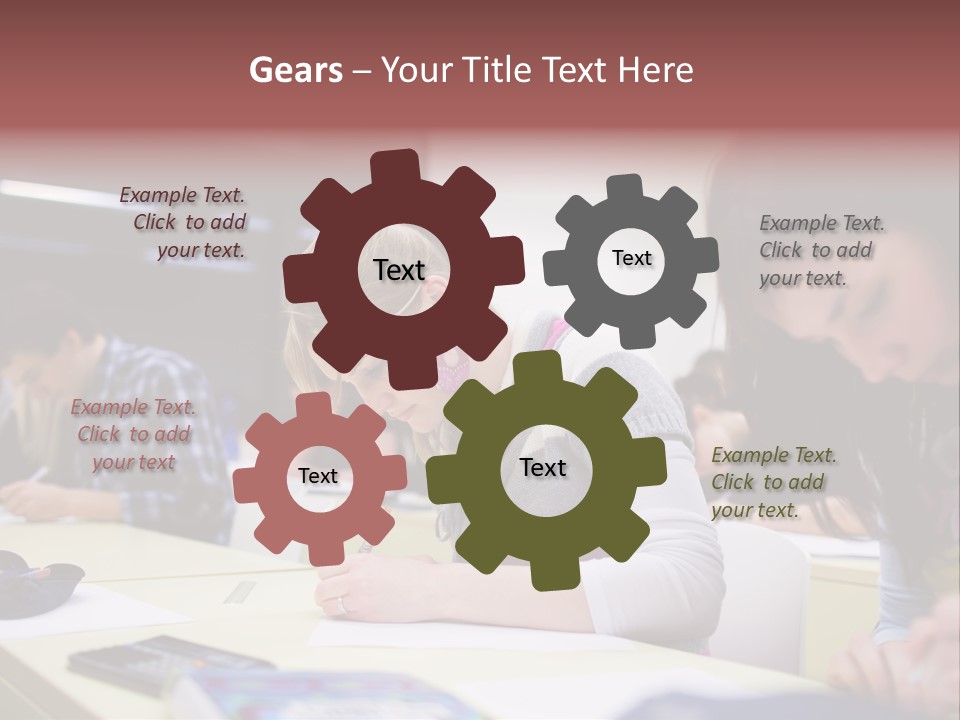 Teamwork Women Beautiful PowerPoint Template