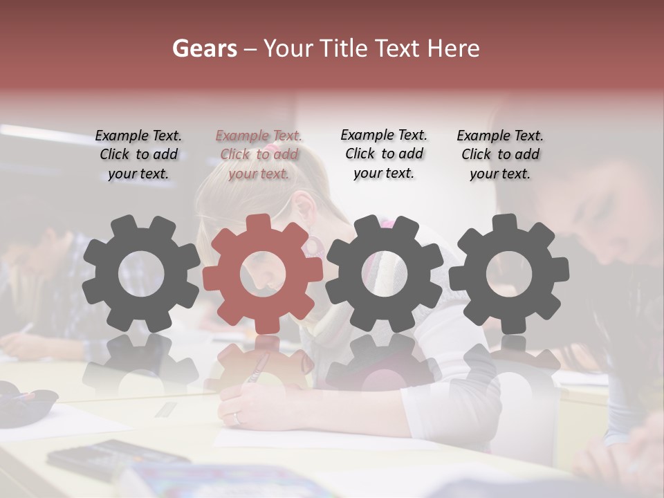 Teamwork Women Beautiful PowerPoint Template