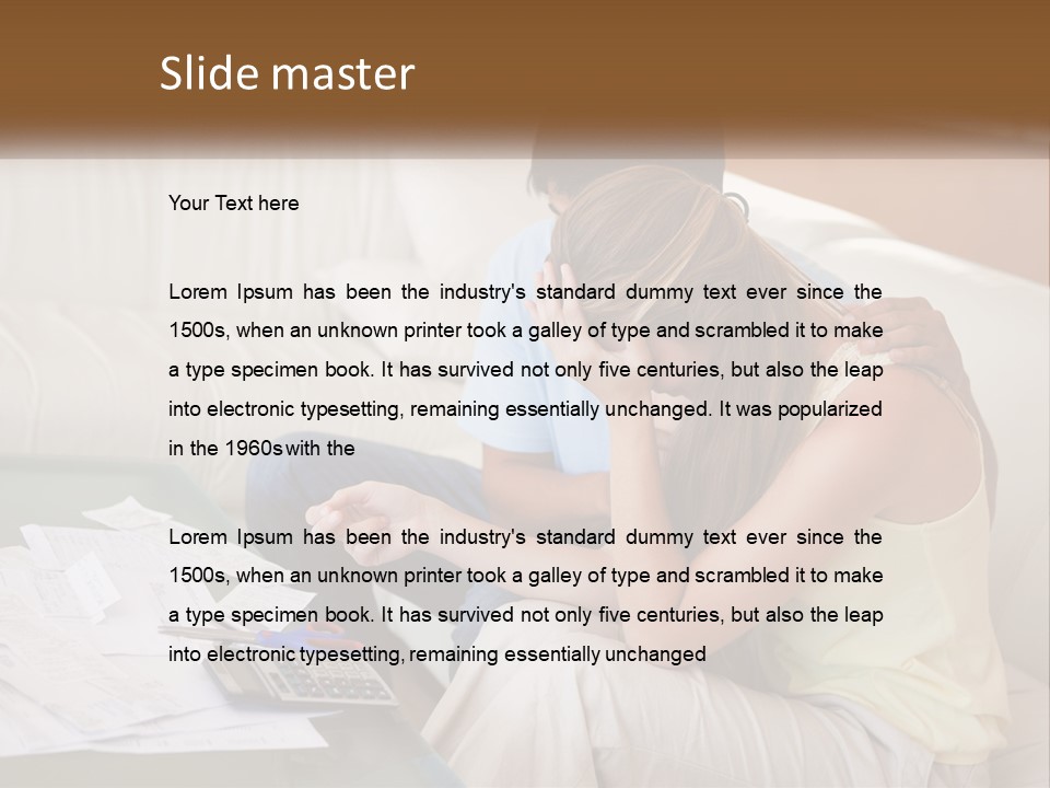 Issues Wife Couple PowerPoint Template