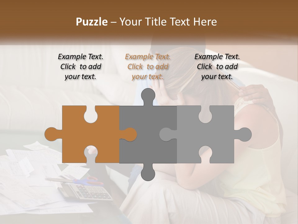 Issues Wife Couple PowerPoint Template