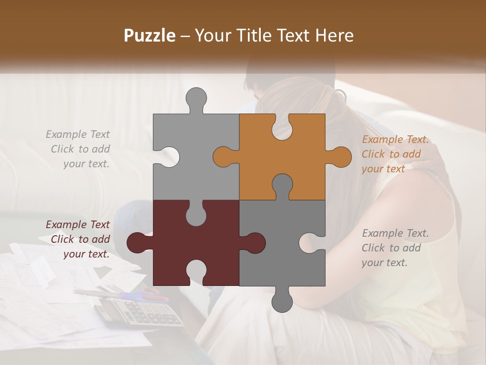 Issues Wife Couple PowerPoint Template