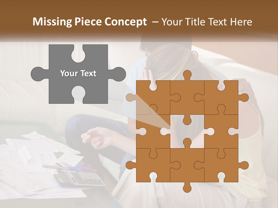 Issues Wife Couple PowerPoint Template