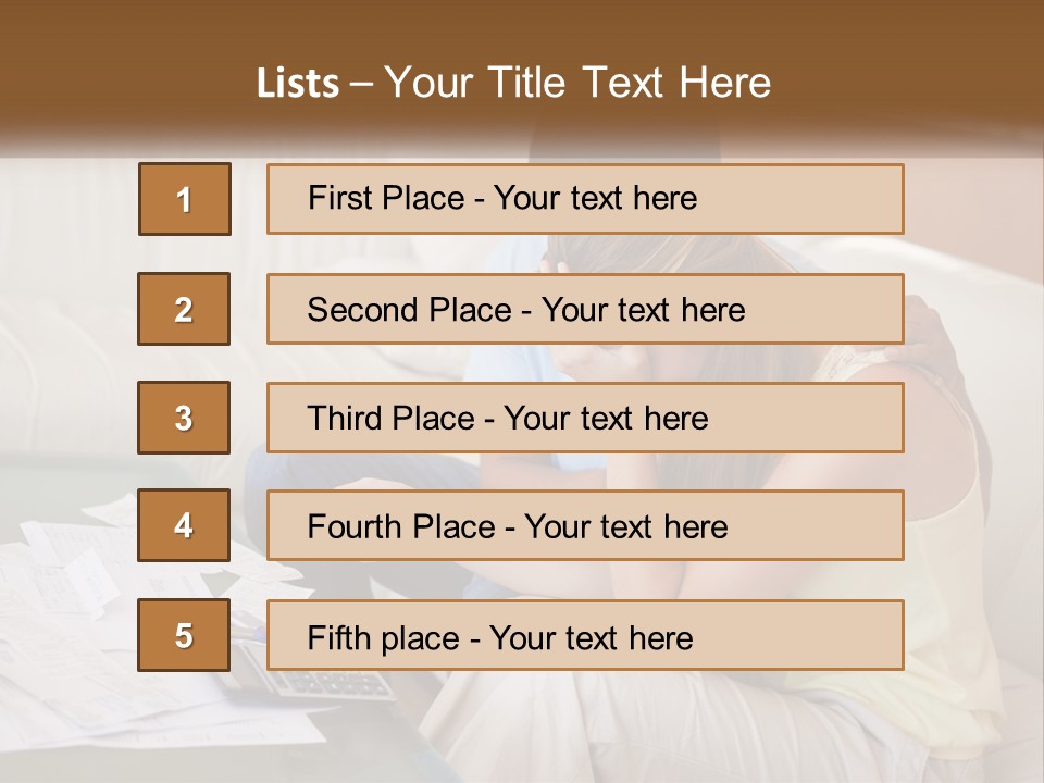 Issues Wife Couple PowerPoint Template