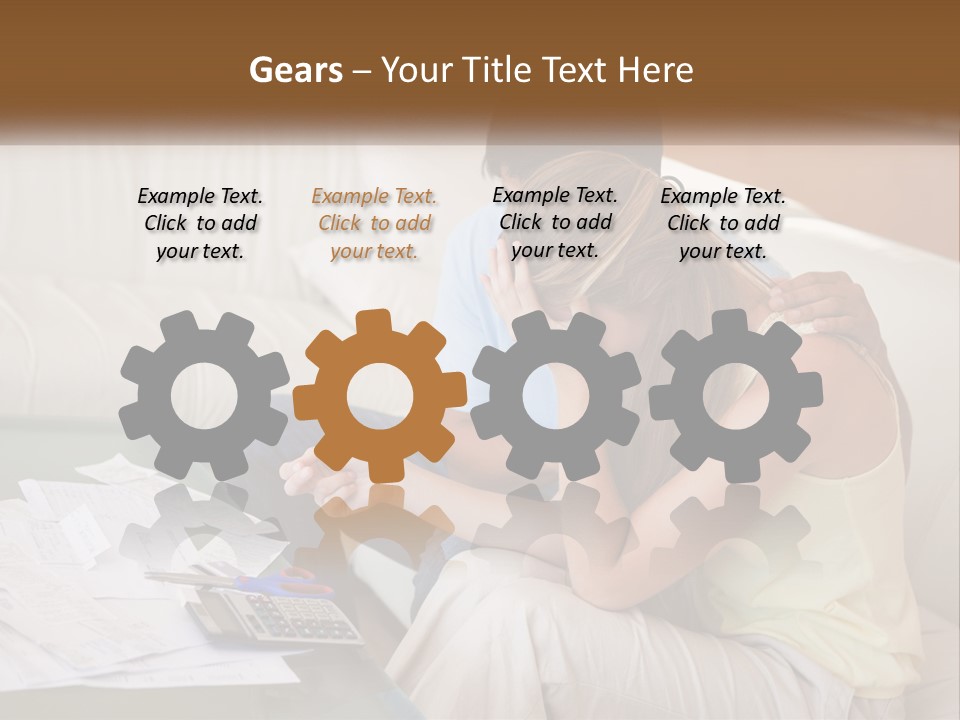 Issues Wife Couple PowerPoint Template