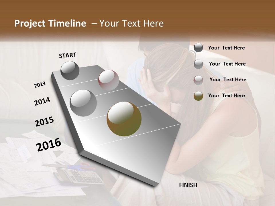 Issues Wife Couple PowerPoint Template