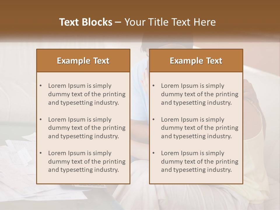 Issues Wife Couple PowerPoint Template