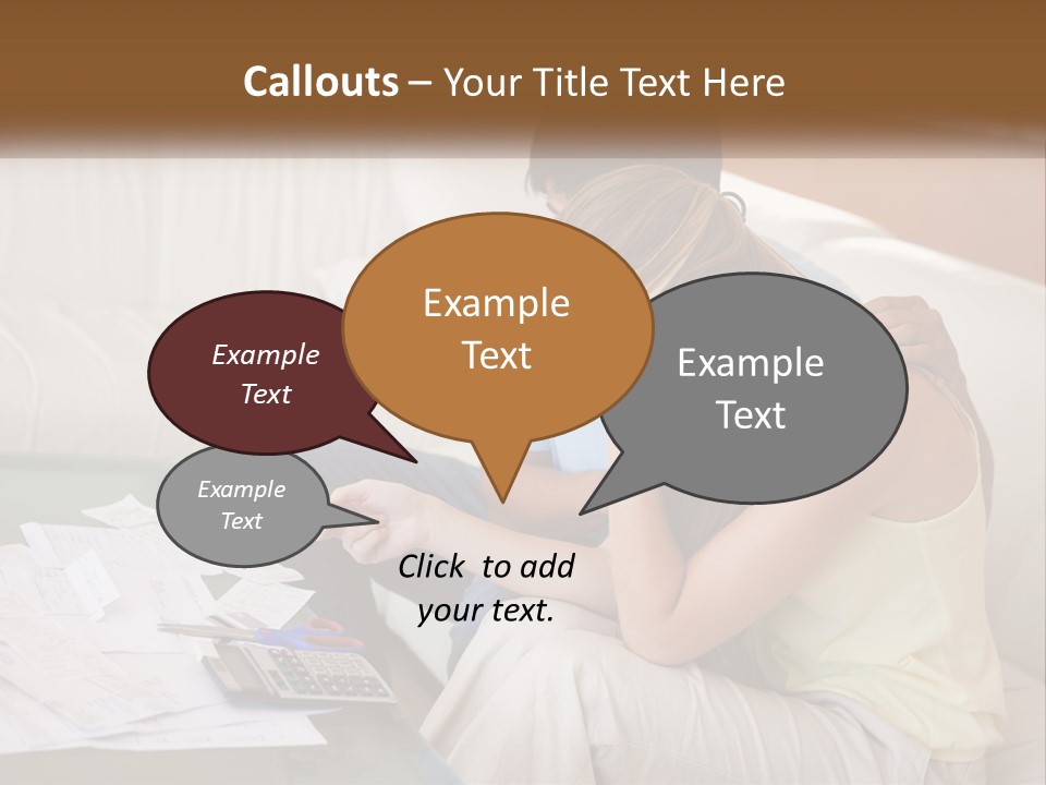 Issues Wife Couple PowerPoint Template