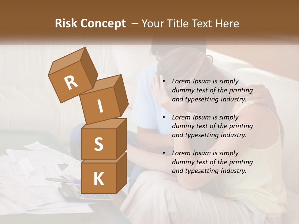 Issues Wife Couple PowerPoint Template