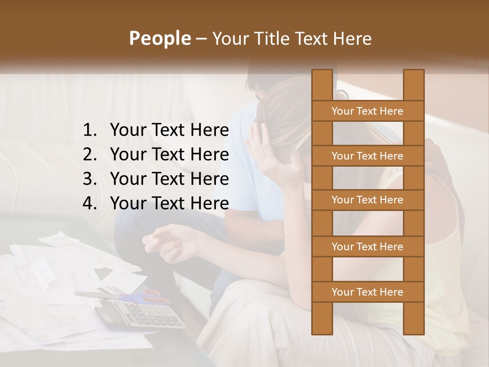Issues Wife Couple PowerPoint Template