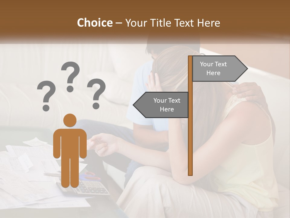 Issues Wife Couple PowerPoint Template