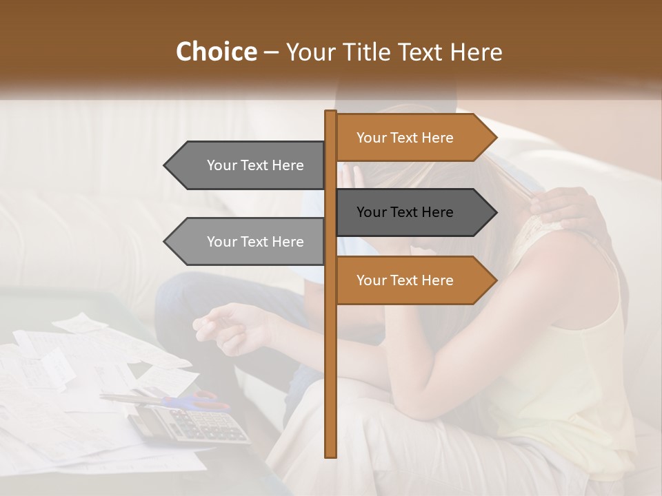 Issues Wife Couple PowerPoint Template
