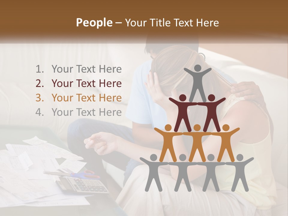 Issues Wife Couple PowerPoint Template