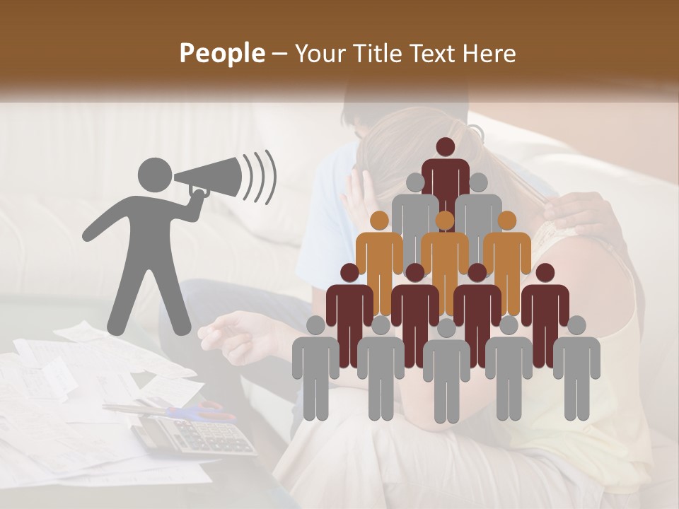 Issues Wife Couple PowerPoint Template