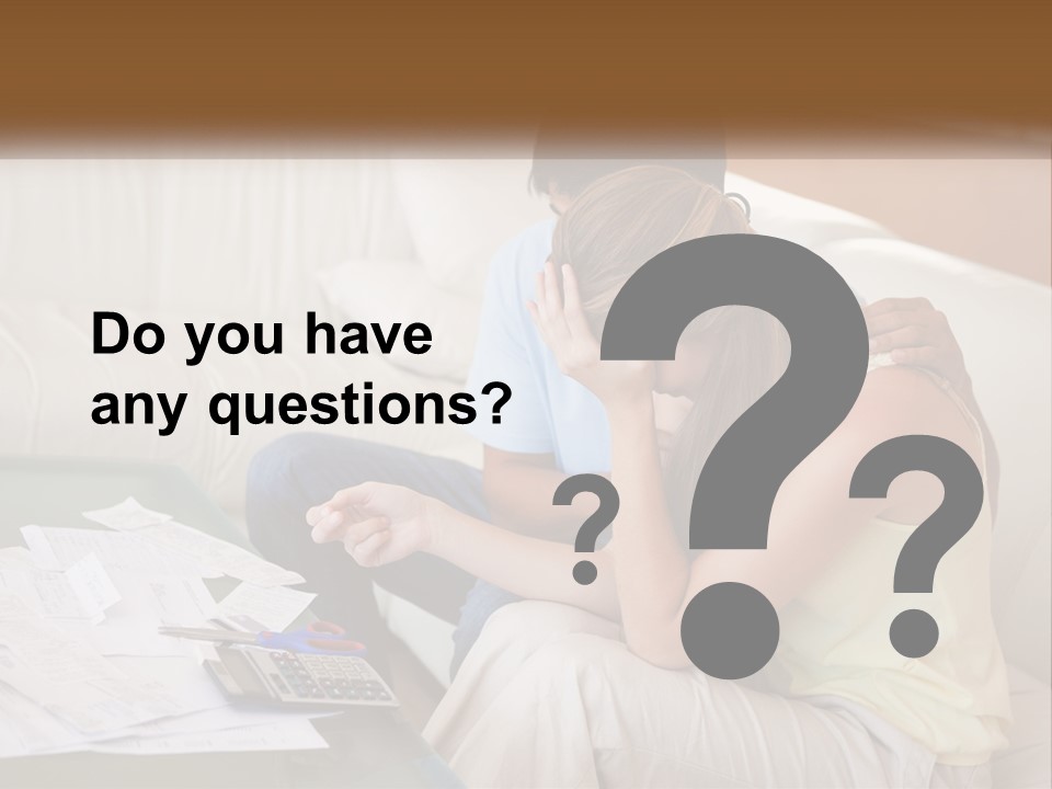 Issues Wife Couple PowerPoint Template