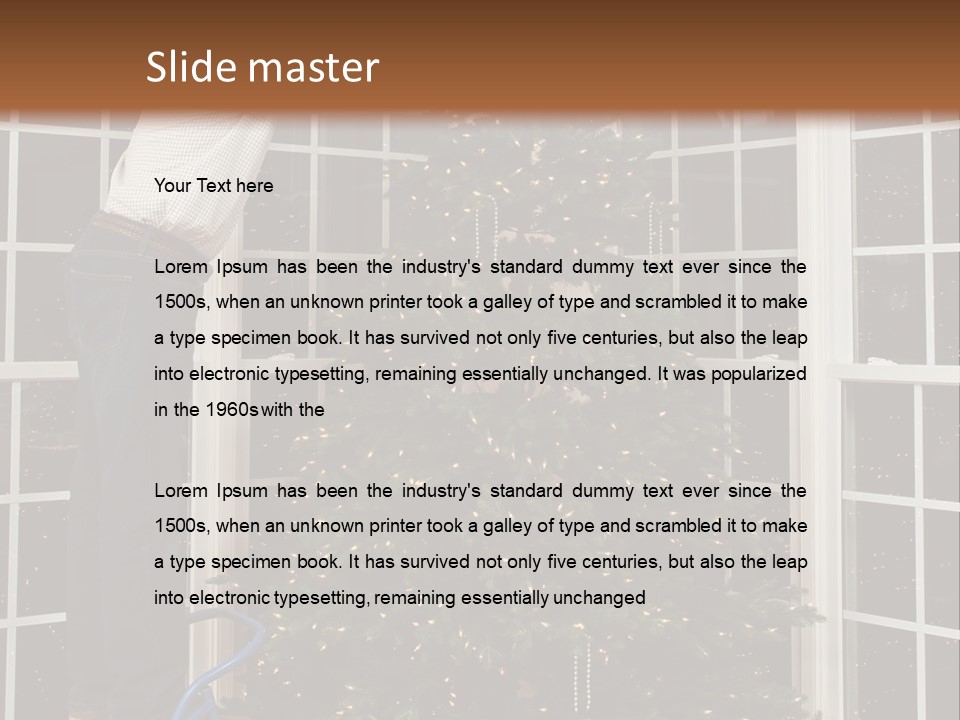Steps Decorating Illuminated PowerPoint Template