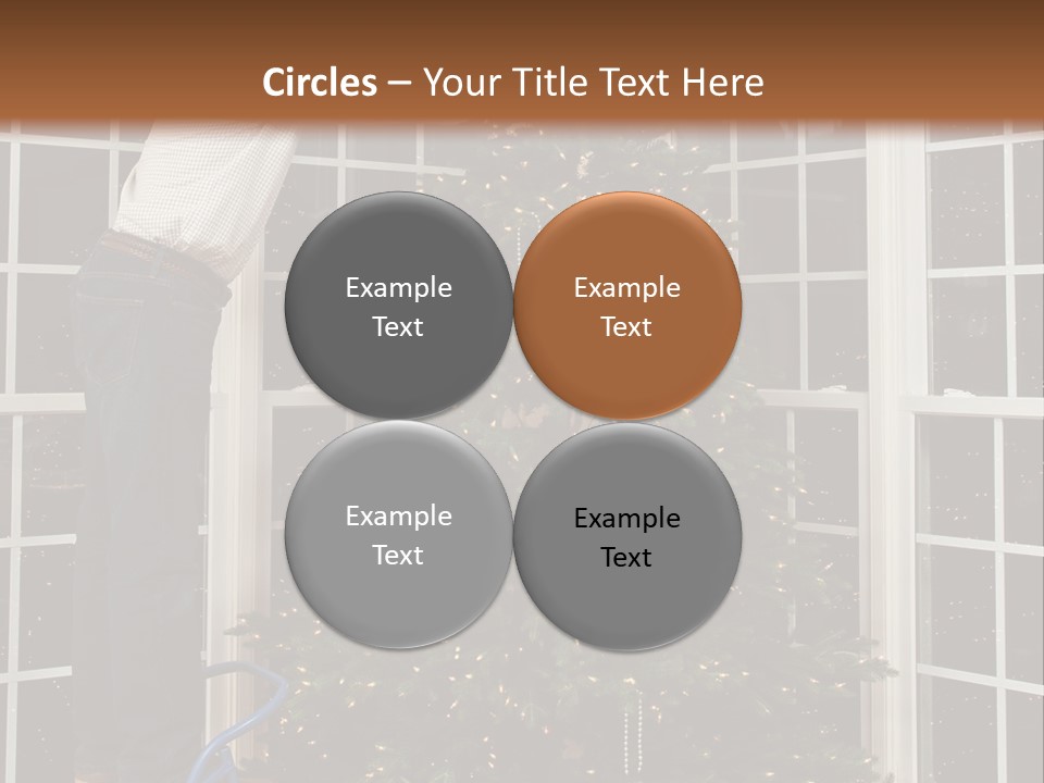 Steps Decorating Illuminated PowerPoint Template