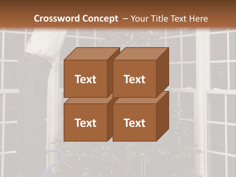 Steps Decorating Illuminated PowerPoint Template