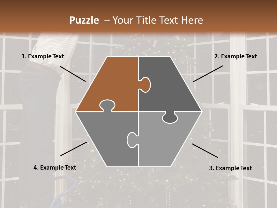 Steps Decorating Illuminated PowerPoint Template