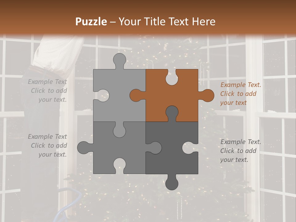 Steps Decorating Illuminated PowerPoint Template