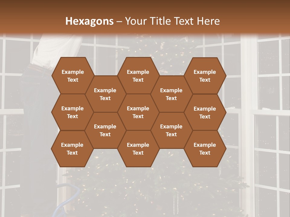 Steps Decorating Illuminated PowerPoint Template