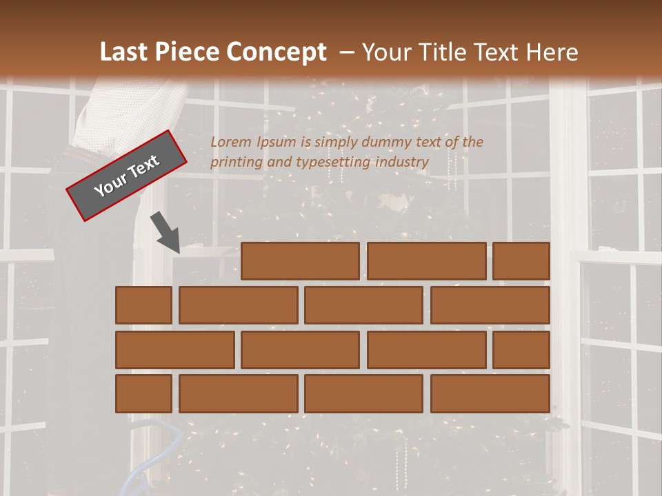 Steps Decorating Illuminated PowerPoint Template