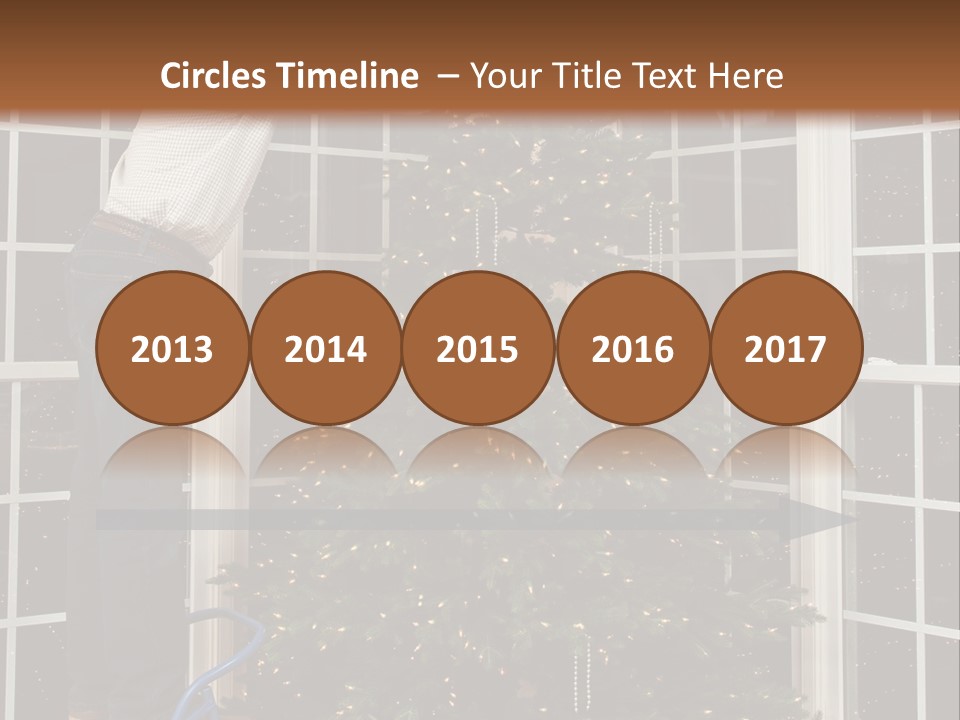 Steps Decorating Illuminated PowerPoint Template