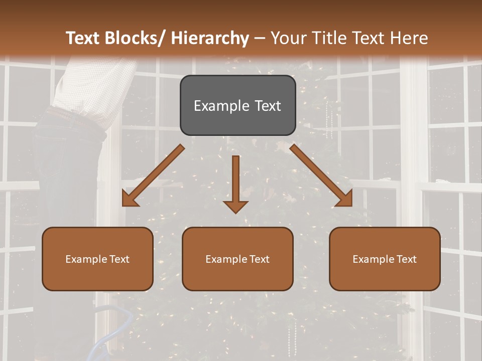 Steps Decorating Illuminated PowerPoint Template