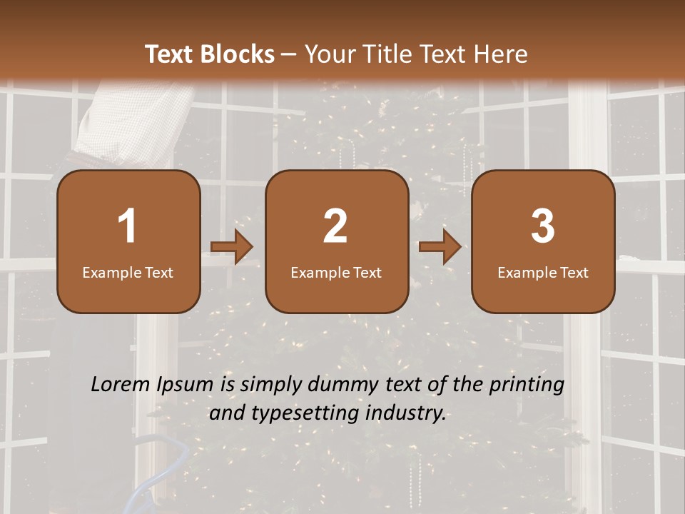 Steps Decorating Illuminated PowerPoint Template