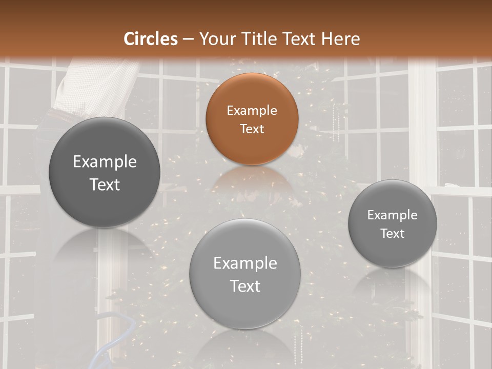 Steps Decorating Illuminated PowerPoint Template