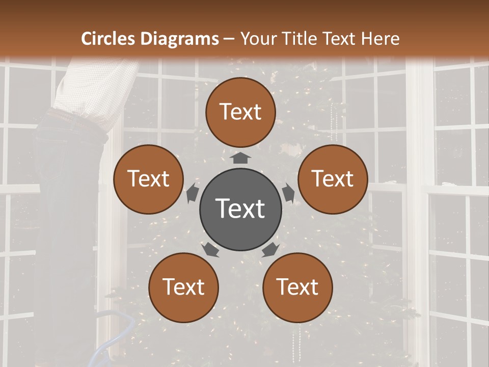 Steps Decorating Illuminated PowerPoint Template