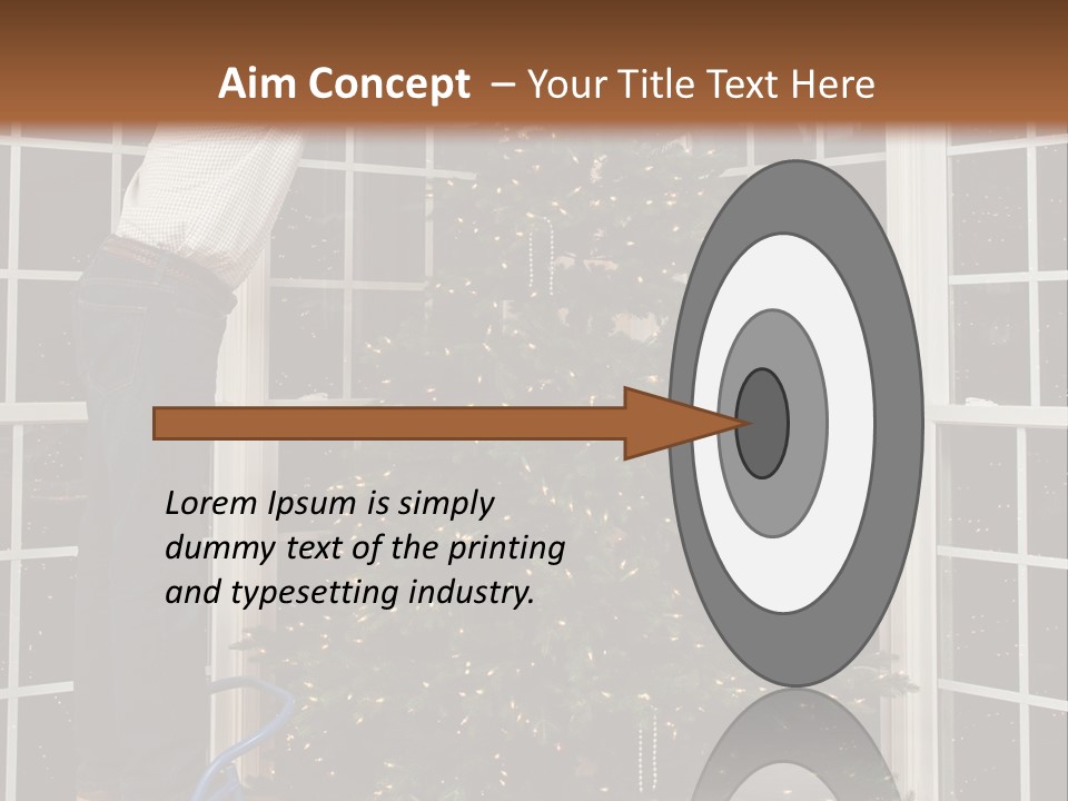 Steps Decorating Illuminated PowerPoint Template