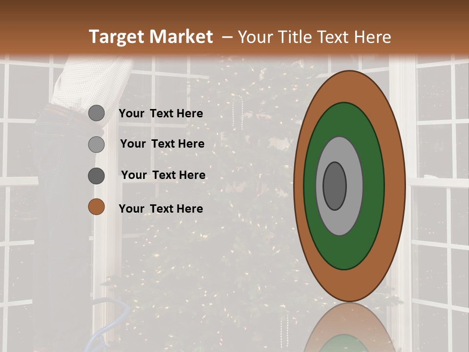 Steps Decorating Illuminated PowerPoint Template