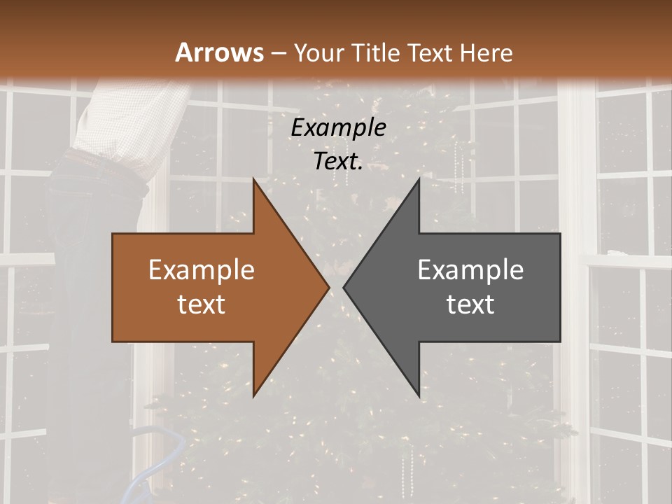 Steps Decorating Illuminated PowerPoint Template