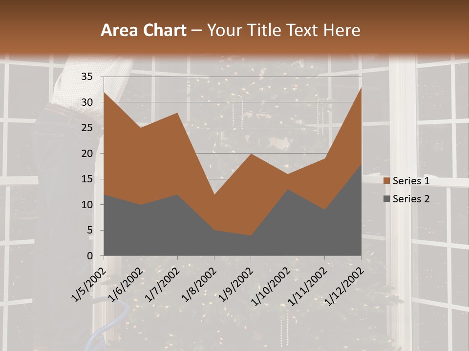Steps Decorating Illuminated PowerPoint Template