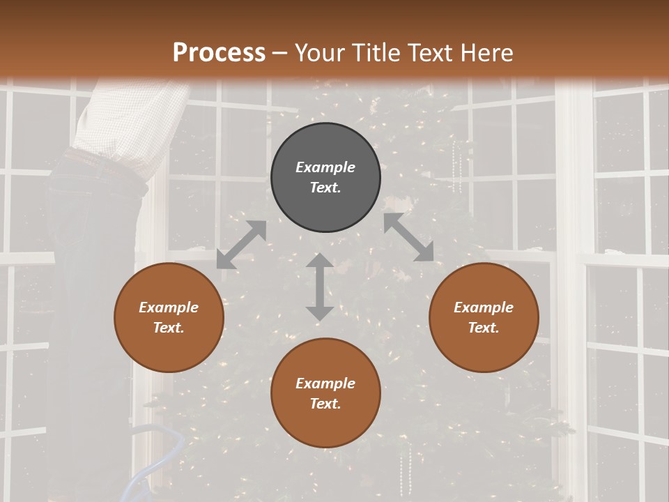 Steps Decorating Illuminated PowerPoint Template