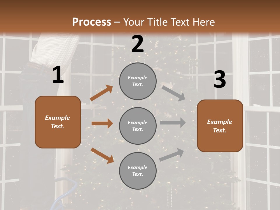 Steps Decorating Illuminated PowerPoint Template
