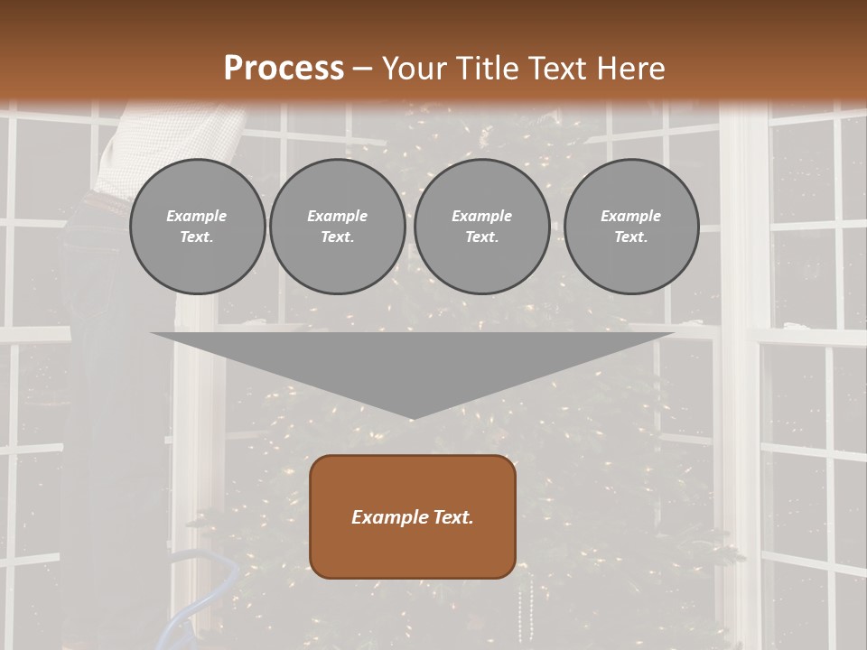 Steps Decorating Illuminated PowerPoint Template