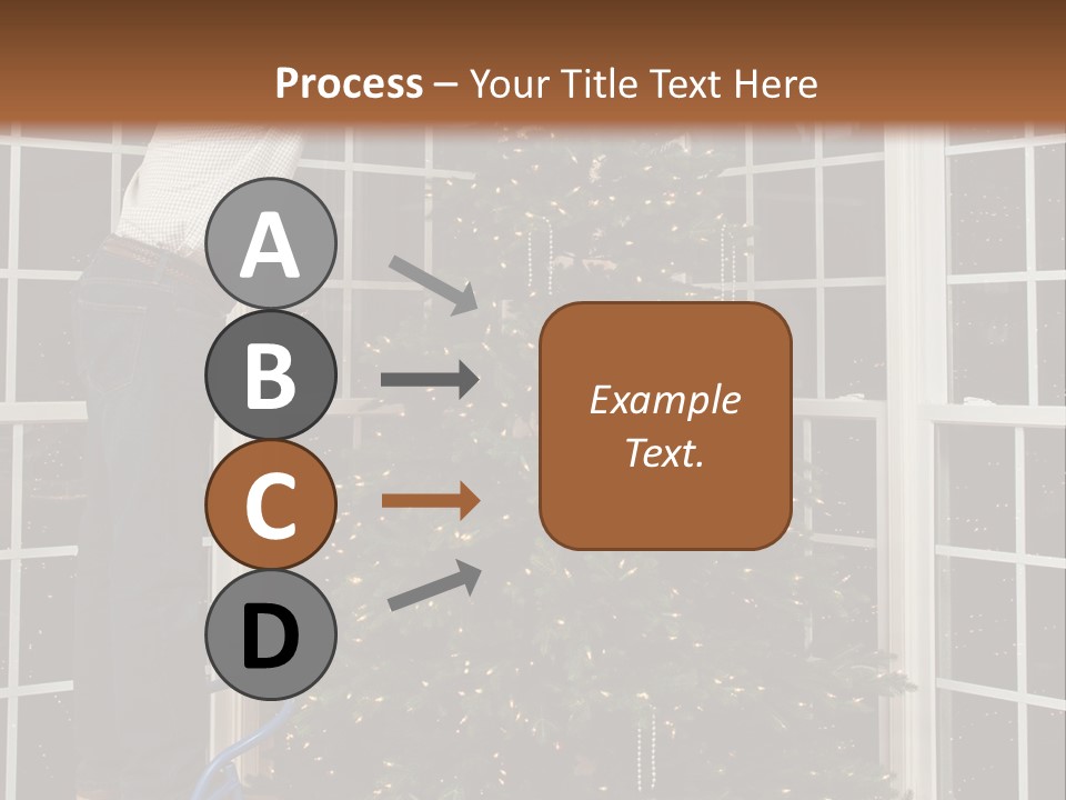 Steps Decorating Illuminated PowerPoint Template