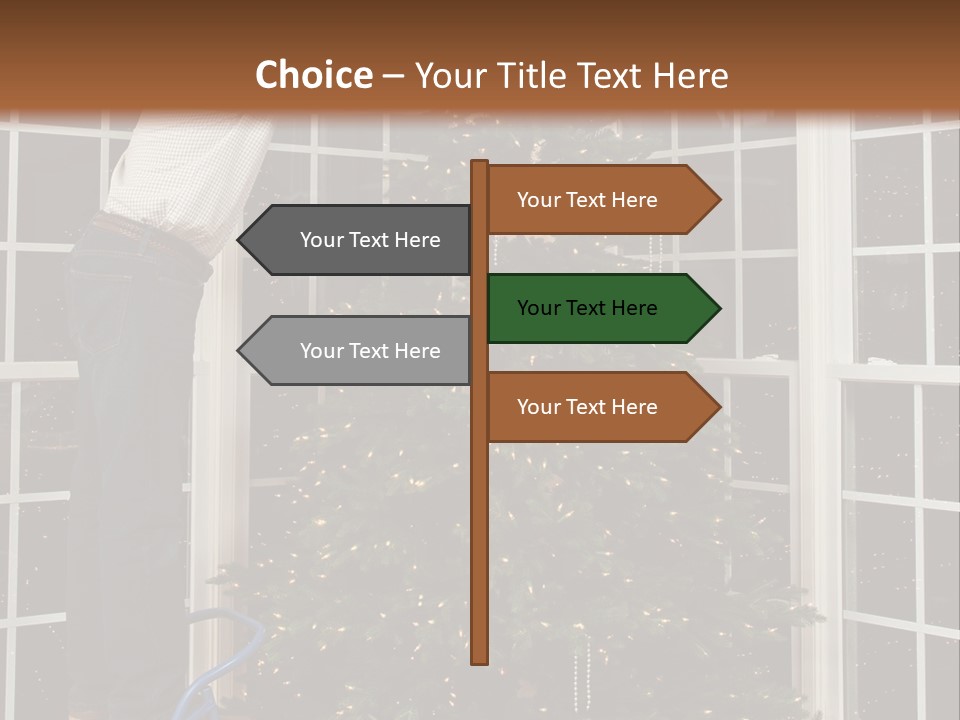 Steps Decorating Illuminated PowerPoint Template