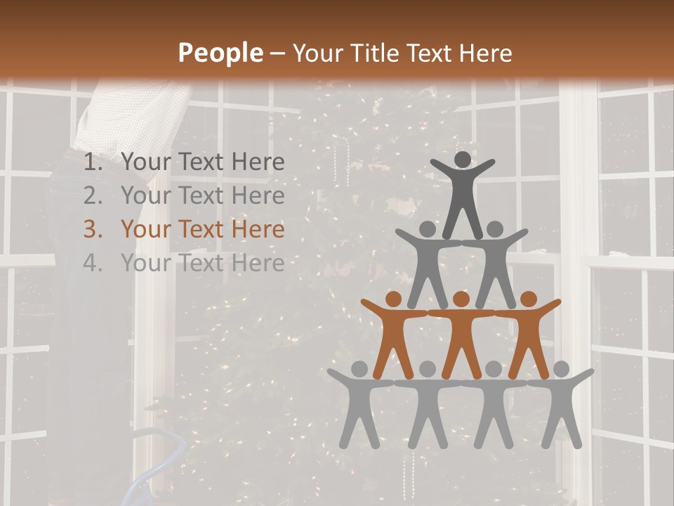 Steps Decorating Illuminated PowerPoint Template