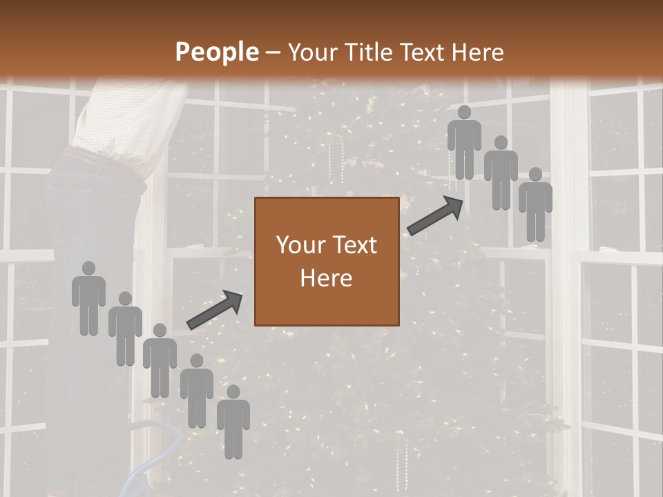 Steps Decorating Illuminated PowerPoint Template