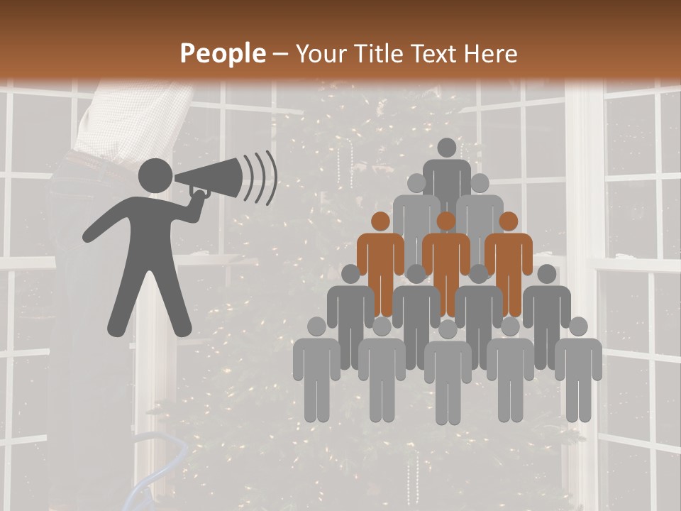 Steps Decorating Illuminated PowerPoint Template