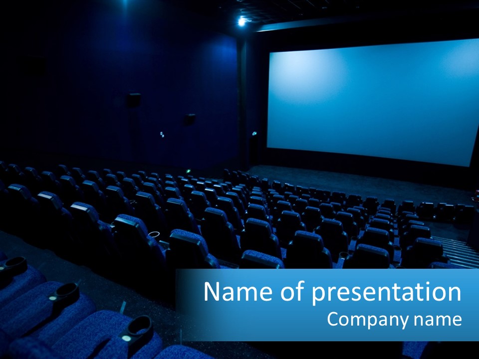 Blue Home Opera PowerPoint Template