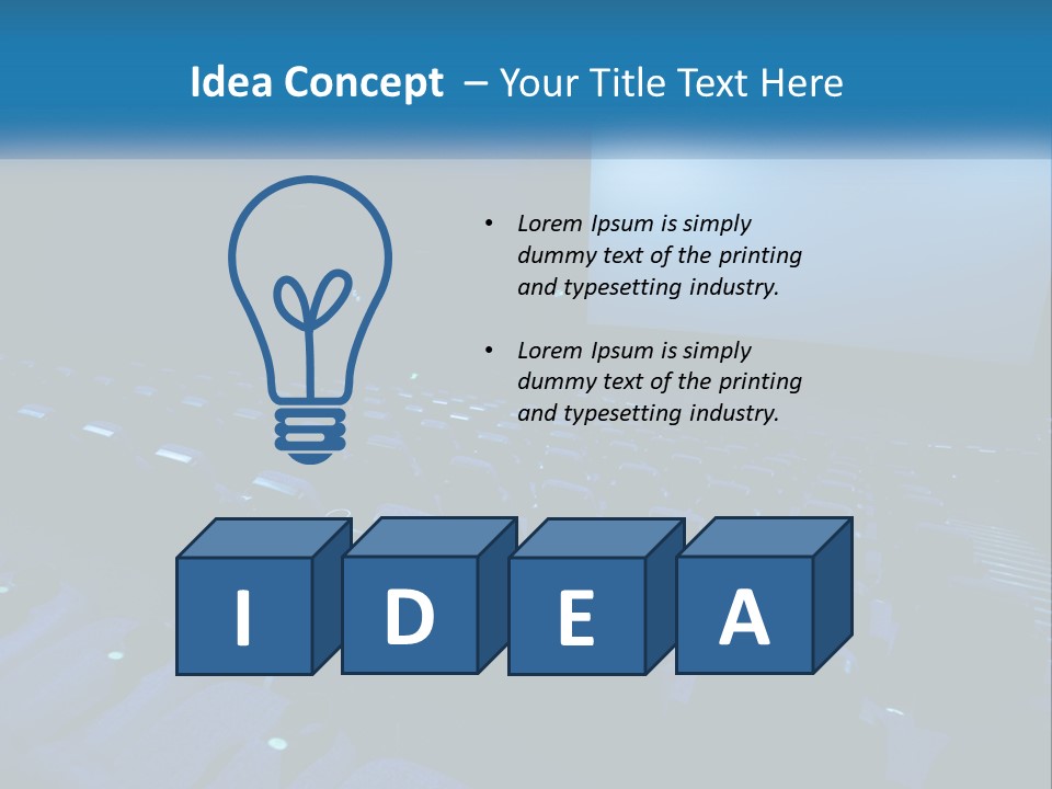 Blue Home Opera PowerPoint Template