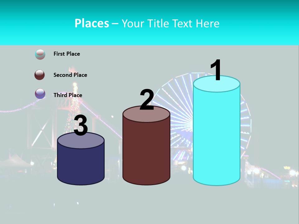 Night Landmark Ride PowerPoint Template