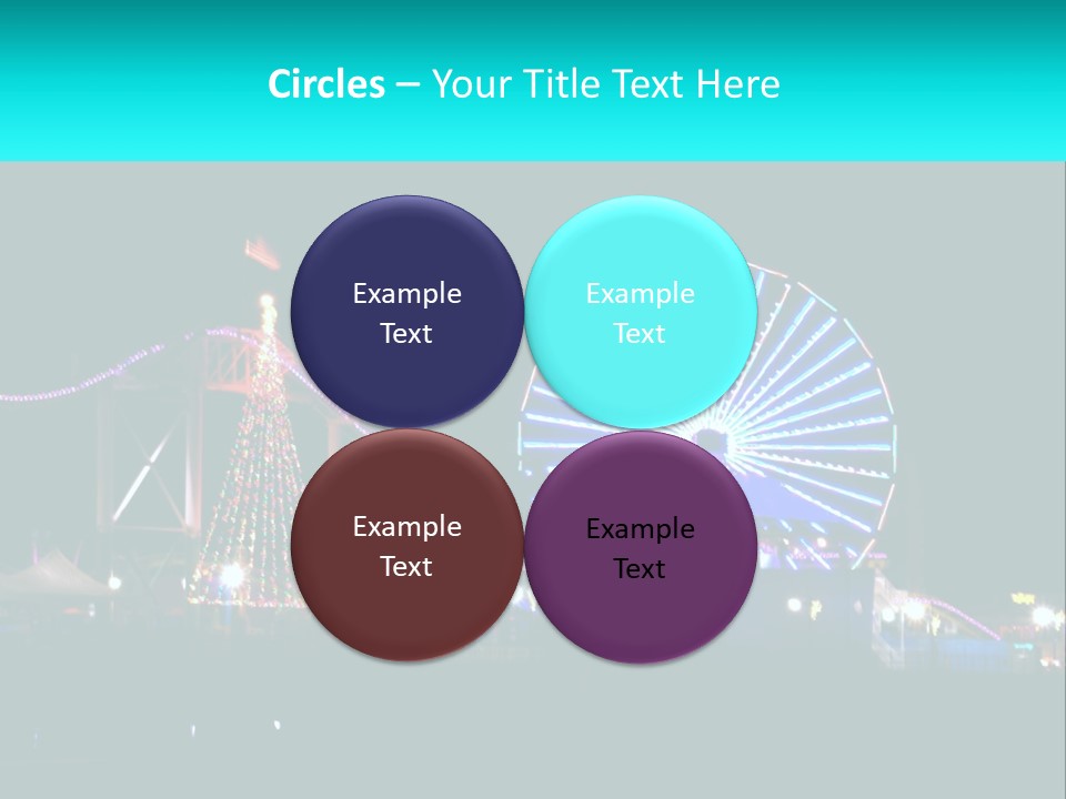 Night Landmark Ride PowerPoint Template